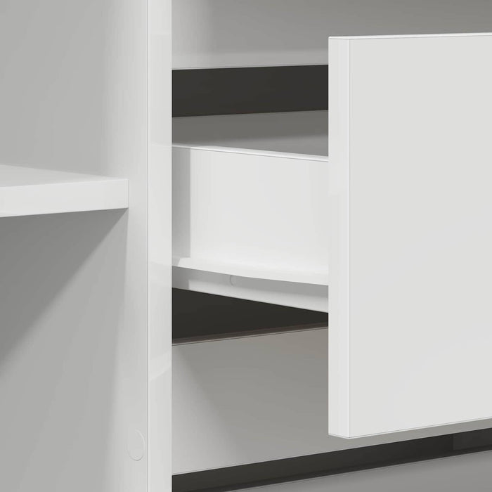 Bufet cu sertar Alb 120 x 41 x 75 cm Lemn compozit - WALTI WALTI