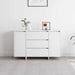 Bufet cu sertar Alb 120 x 41 x 75 cm Lemn compozit - WALTI WALTI