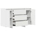 Bufet cu sertar Alb 120 x 41 x 75 cm Lemn compozit - WALTI WALTI