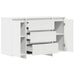 Bufet cu sertar Alb 120 x 41 x 75 cm Lemn compozit - WALTI WALTI