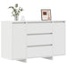 Bufet cu sertar Alb 120 x 41 x 75 cm Lemn compozit - WALTI WALTI