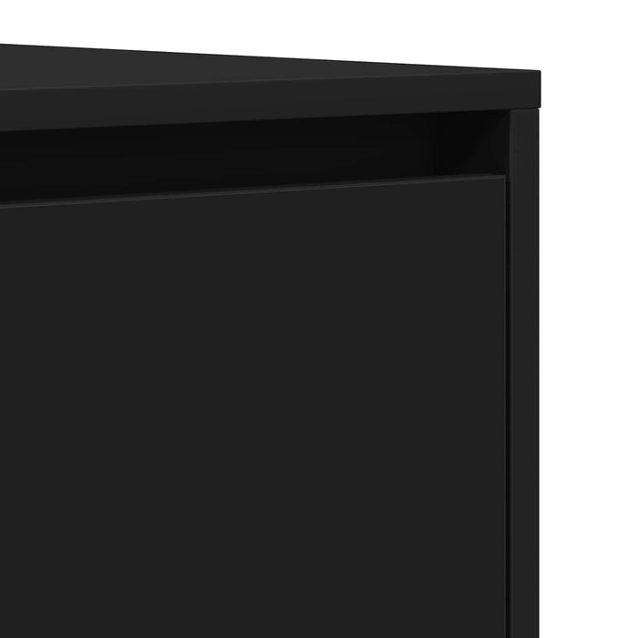 Bufet cu sertar Negru 120 x 41 x 75 cm Lemn compozit - WALTI WALTI