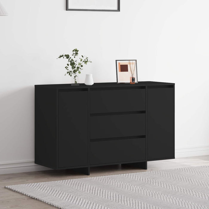 Bufet cu sertar Negru 120 x 41 x 75 cm Lemn compozit - WALTI WALTI