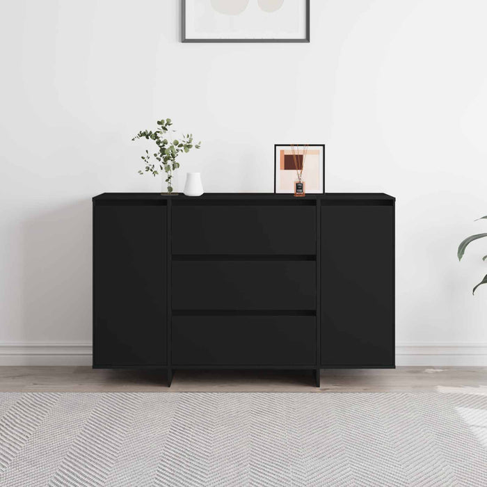 Bufet cu sertar Negru 120 x 41 x 75 cm Lemn compozit - WALTI WALTI