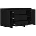 Bufet cu sertar Negru 120 x 41 x 75 cm Lemn compozit - WALTI WALTI