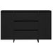 Bufet cu sertar Negru 120 x 41 x 75 cm Lemn compozit - WALTI WALTI