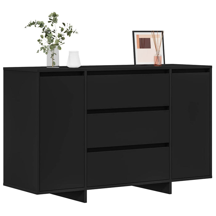 Bufet cu sertar Negru 120 x 41 x 75 cm Lemn compozit - WALTI WALTI