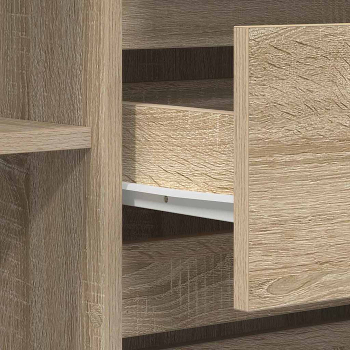 Bufet cu sertar Stejar sonoma 120 x 41 x 75 cm Lemn compozit - WALTI WALTI
