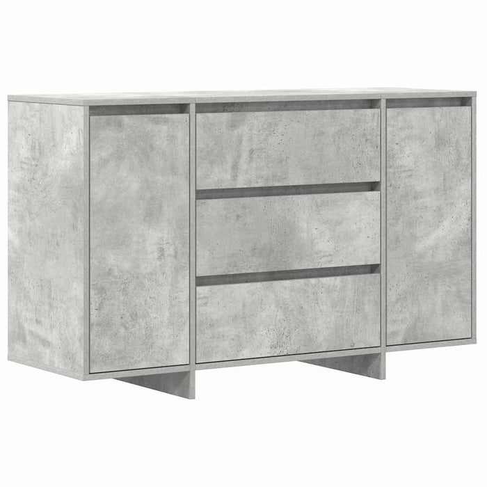 Bufet cu sertar Gri beton 120 x 41 x 75 cm Lemn compozit - WALTI WALTI