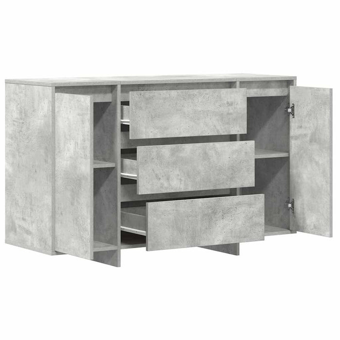 Bufet cu sertar Gri beton 120 x 41 x 75 cm Lemn compozit - WALTI WALTI