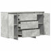Bufet cu sertar Gri beton 120 x 41 x 75 cm Lemn compozit - WALTI WALTI
