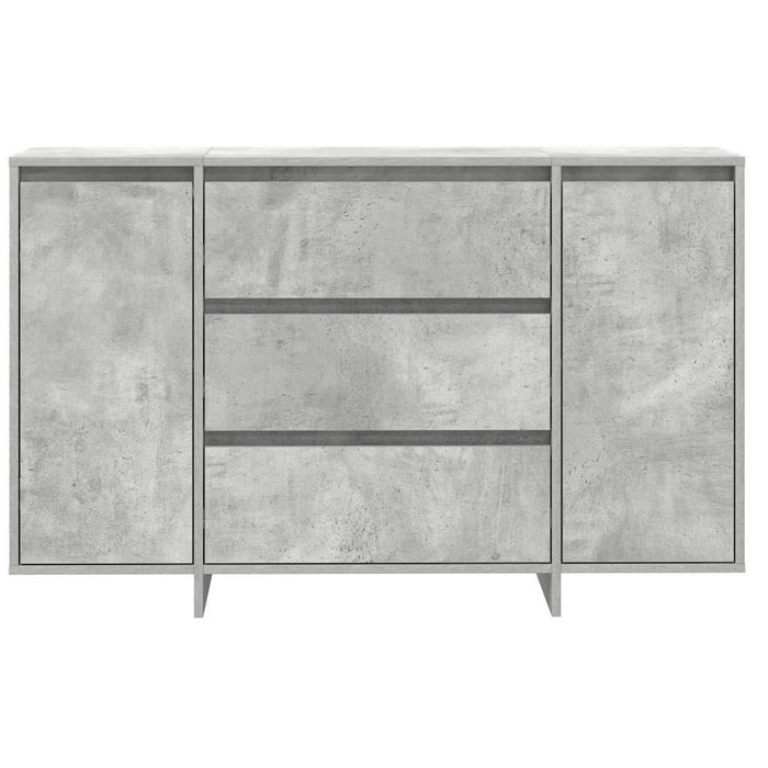 Bufet cu sertar Gri beton 120 x 41 x 75 cm Lemn compozit - WALTI WALTI