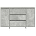 Bufet cu sertar Gri beton 120 x 41 x 75 cm Lemn compozit - WALTI WALTI