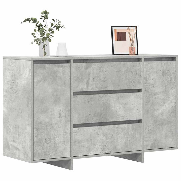 Bufet cu sertar Gri beton 120 x 41 x 75 cm Lemn compozit - WALTI WALTI