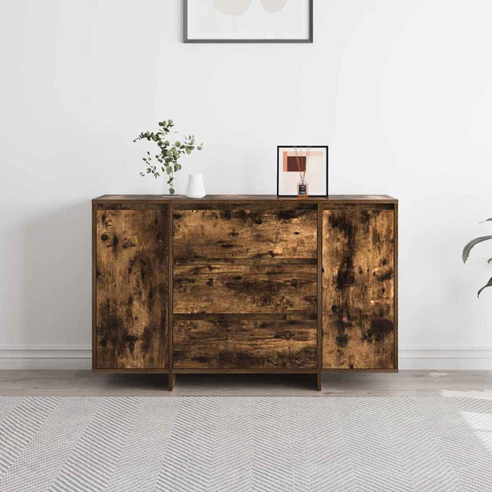 Bufet cu sertar Stejar afumat 120 x 41 x 75 cm Lemn compozit - WALTI WALTI