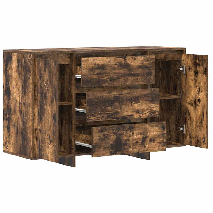Bufet cu sertar Stejar afumat 120 x 41 x 75 cm Lemn compozit - WALTI WALTI