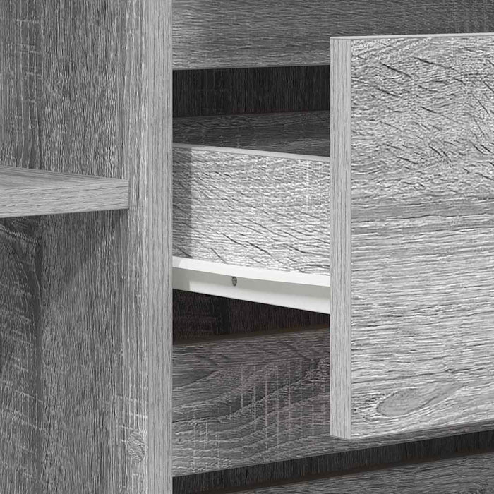 Bufet cu sertar sonoma gri 120 x 41 x 75 cm Lemn compozit - WALTI WALTI