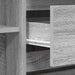 Bufet cu sertar sonoma gri 120 x 41 x 75 cm Lemn compozit - WALTI WALTI