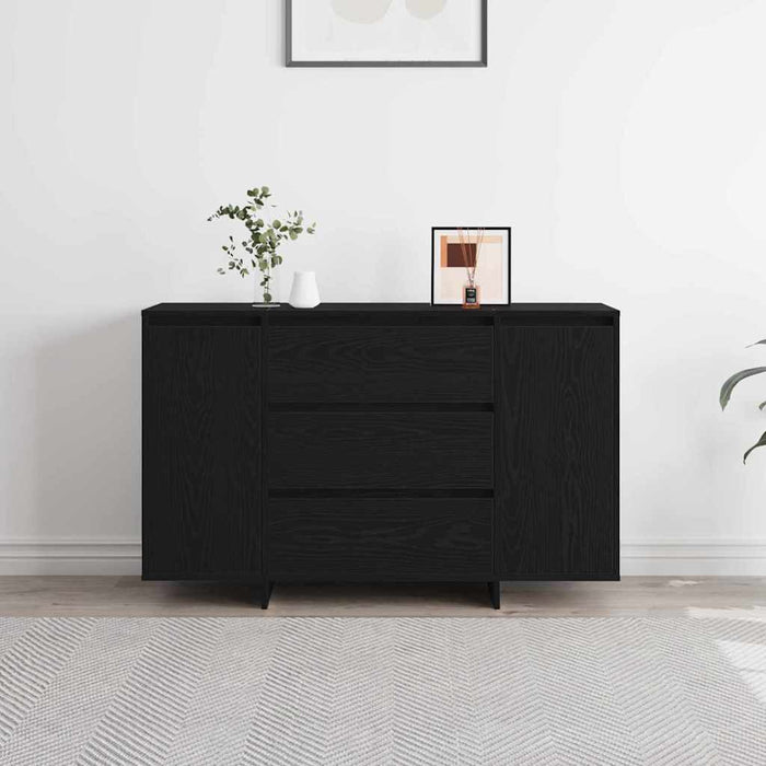Bufet cu sertar Stejar negru 120 x 41 x 75 cm Lemn compozit - WALTI WALTI