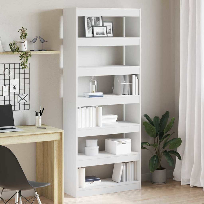 Bibliotecă cu raft Alb 80 x 30 x 198 cm Lemn compozit - WALTI WALTI