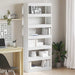 Bibliotecă cu raft Alb 80 x 30 x 198 cm Lemn compozit - WALTI WALTI