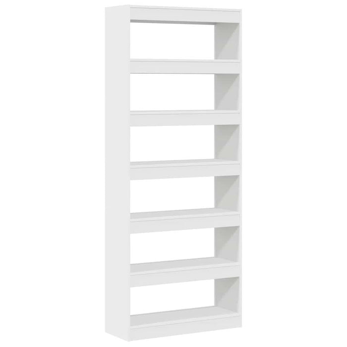Bibliotecă cu raft Alb 80 x 30 x 198 cm Lemn compozit - WALTI WALTI