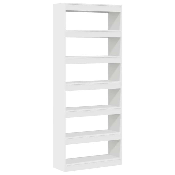 Bibliotecă cu raft Alb 80 x 30 x 198 cm Lemn compozit - WALTI WALTI