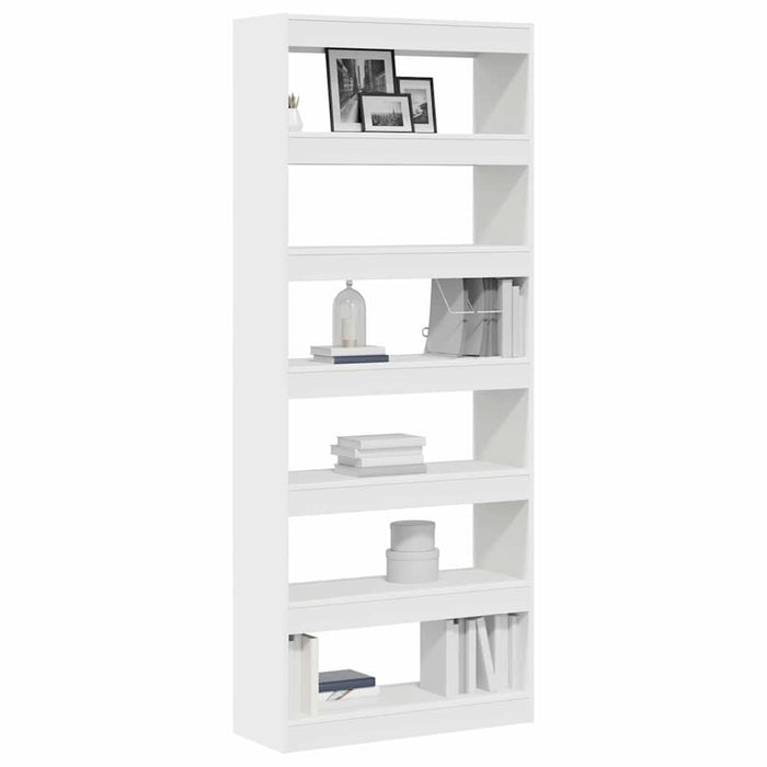 Bibliotecă cu raft Alb 80 x 30 x 198 cm Lemn compozit - WALTI WALTI