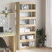 Bibliotecă cu raft Stejar sonoma 80 x 30 x 198 cm Lemn compozit - WALTI WALTI