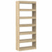Bibliotecă cu raft Stejar sonoma 80 x 30 x 198 cm Lemn compozit - WALTI WALTI