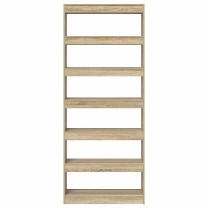 Bibliotecă cu raft Stejar sonoma 80 x 30 x 198 cm Lemn compozit - WALTI WALTI