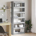 Bibliotecă cu raft Gri beton 80 x 30 x 198 cm Lemn compozit - WALTI WALTI