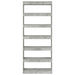 Bibliotecă cu raft Gri beton 80 x 30 x 198 cm Lemn compozit - WALTI WALTI