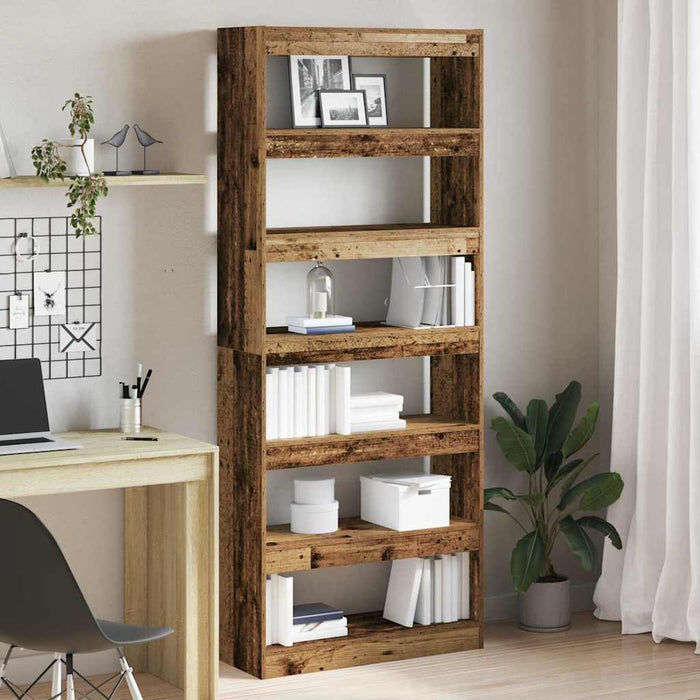 Dulap pentru cărți Lemn vechi 80 x 30 x 198 cm Lemn compozit - WALTI WALTI