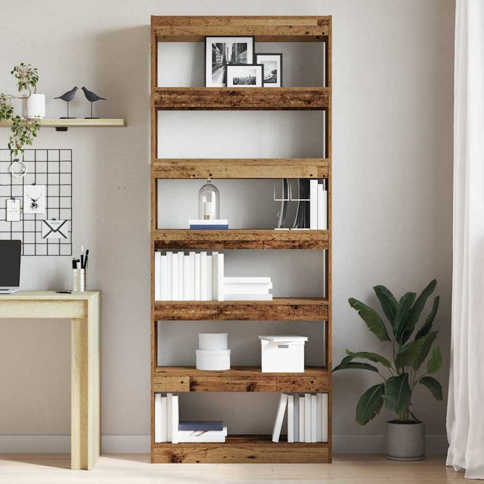 Dulap pentru cărți Lemn vechi 80 x 30 x 198 cm Lemn compozit - WALTI WALTI