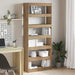 Bibliotecă stejar artizanal 80 x 30 x 198 cm Lemn compozit - WALTI WALTI