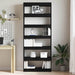 Bibliotecă cu raft Stejar negru 80 x 30 x 198 cm Lemn compozit - WALTI WALTI