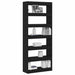 Bibliotecă cu raft Stejar negru 80 x 30 x 198 cm Lemn compozit - WALTI WALTI