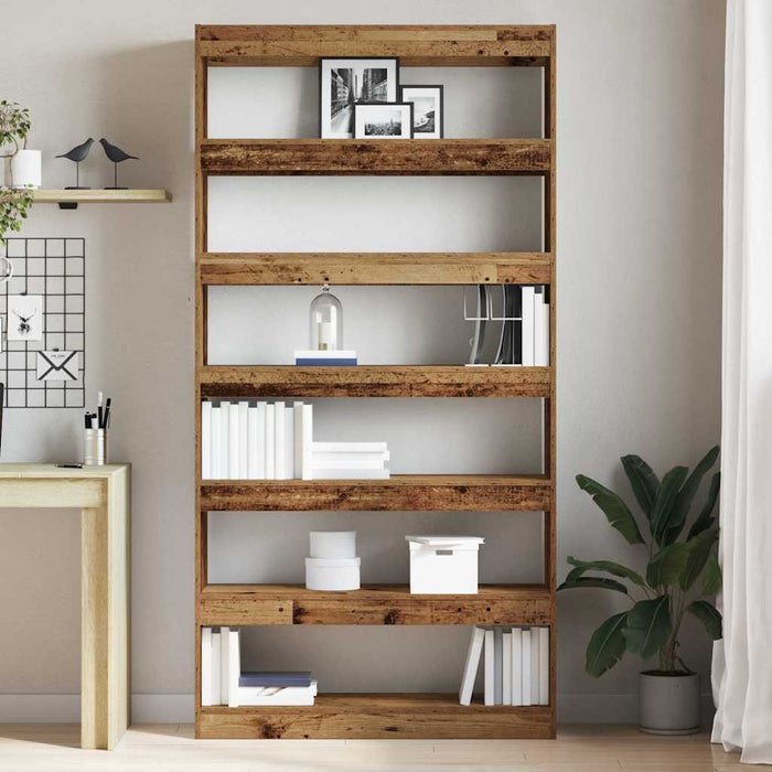 Dulap pentru cărți 6 niveluri 100 x 30 x 198 cm Lemn prelucrat WALTI
