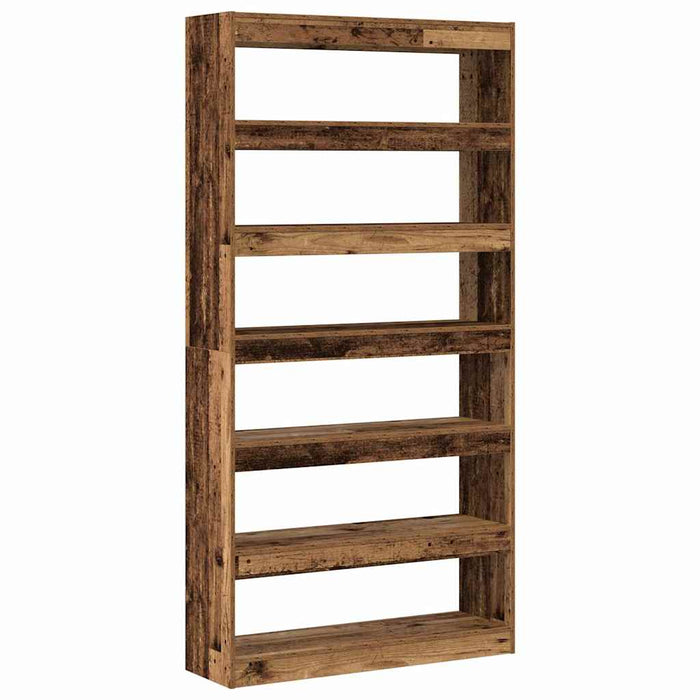 Dulap pentru cărți 6 niveluri 100 x 30 x 198 cm Lemn prelucrat WALTI