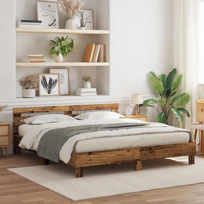 Cadru de pat Lemn vechi 180 x 200 cm Lemn prelucrat - WALTI WALTI