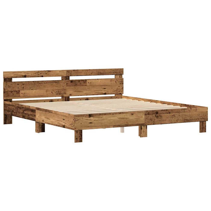Cadru de pat Lemn vechi 180 x 200 cm Lemn prelucrat - WALTI WALTI