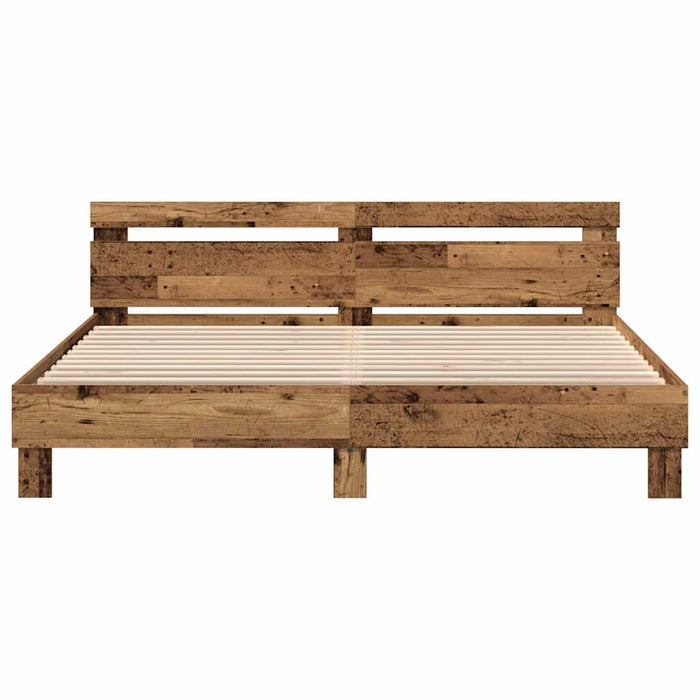 Cadru de pat Lemn vechi 180 x 200 cm Lemn prelucrat - WALTI WALTI