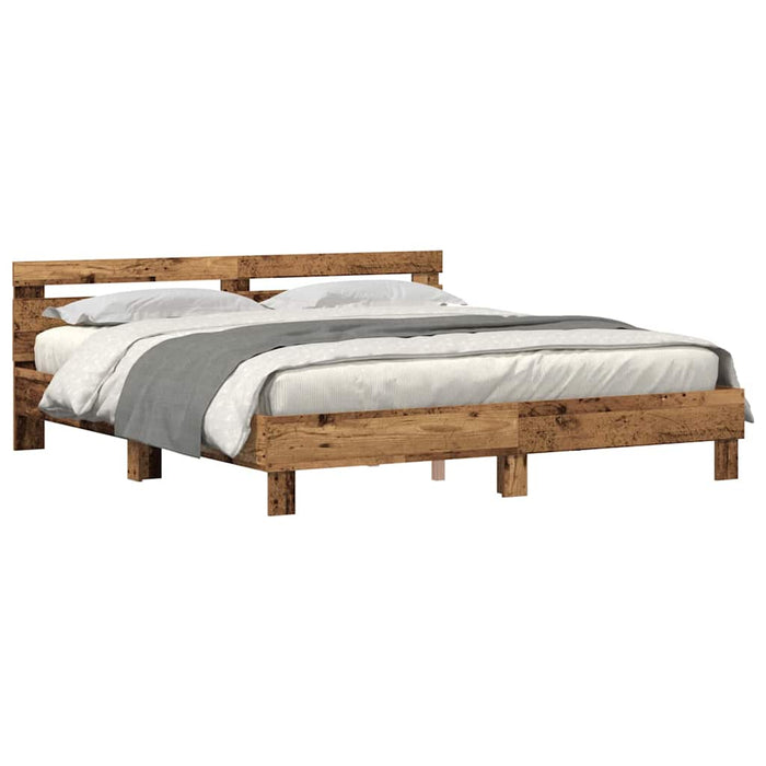 Cadru de pat Lemn vechi 180 x 200 cm Lemn prelucrat - WALTI WALTI