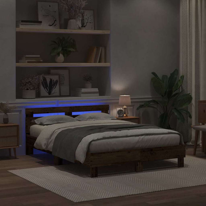 Cadru de pat Lemn vechi 140 x 200 cm Lemn prelucrat WALTI
