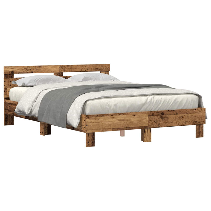 Cadru de pat Lemn vechi 140 x 200 cm Lemn prelucrat WALTI
