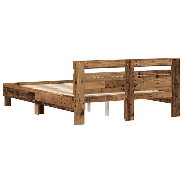 Cadru de pat Lemn vechi 140 x 200 cm Lemn prelucrat WALTI