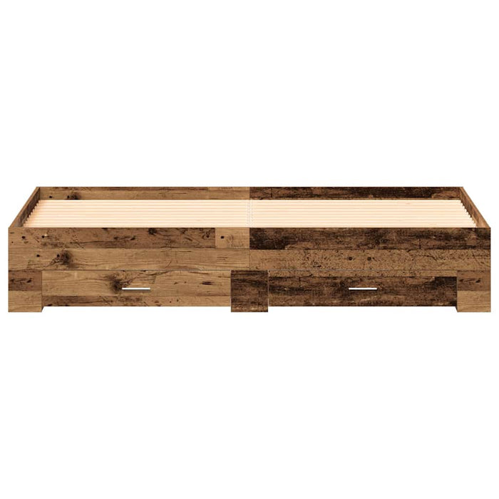 Cadru de pat cu sertar Lemn Vechi 180 x 200 cm Lemn prelucrat WALTI