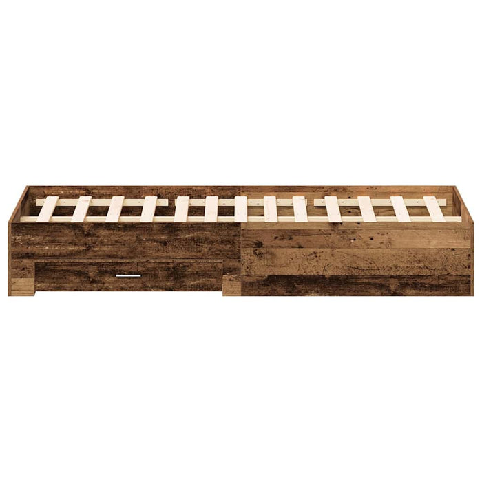 Cadru de pat cu sertar Lemn Vechi 180 x 200 cm Lemn prelucrat WALTI