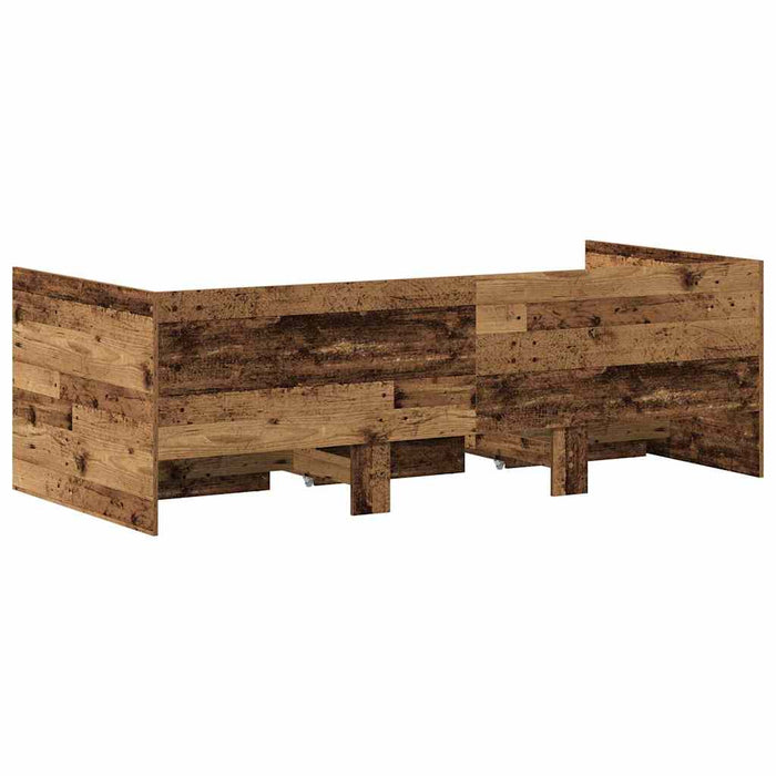 Cadru de daybed cu sertare Lemn vechi 90 x 200 cm Lemn compozit - WALTI WALTI